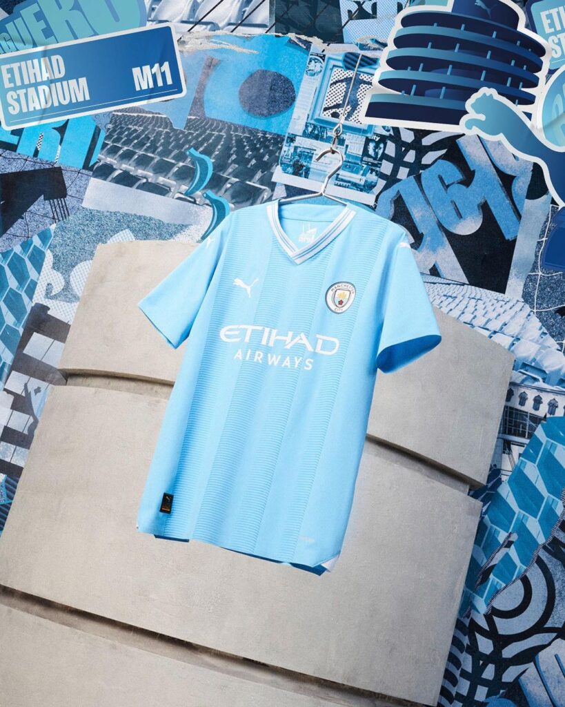 Mancity Home Kit 23-24 Preview. This photo is taken from Manchester City's official Instagram account