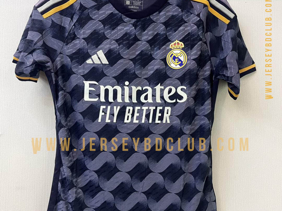 Adidas Real Madrid Away Authentic Jersey 23/24 Legend Ink / L